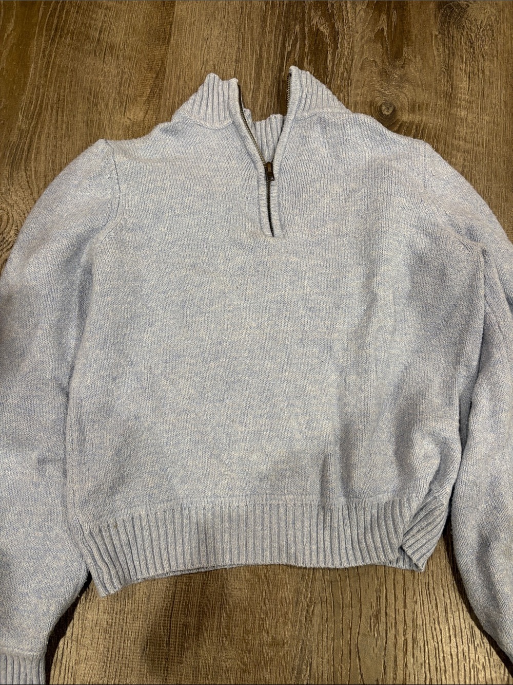 Universal Thread Light Blue Half-Zip Turtleneck Sweater